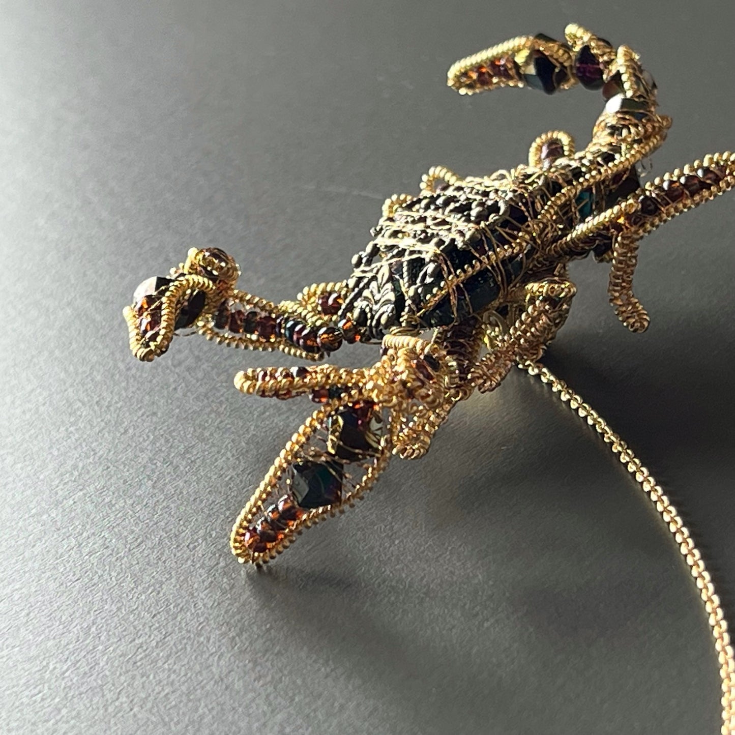-Scorpion - Magnetic Brooch (Austrian Metal Art)