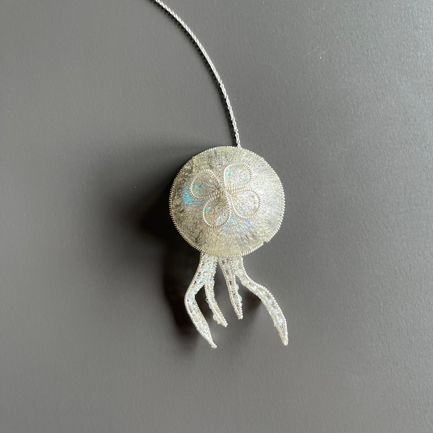 Jellyfish - Magnetic Brooch (Austrian Metal Art)