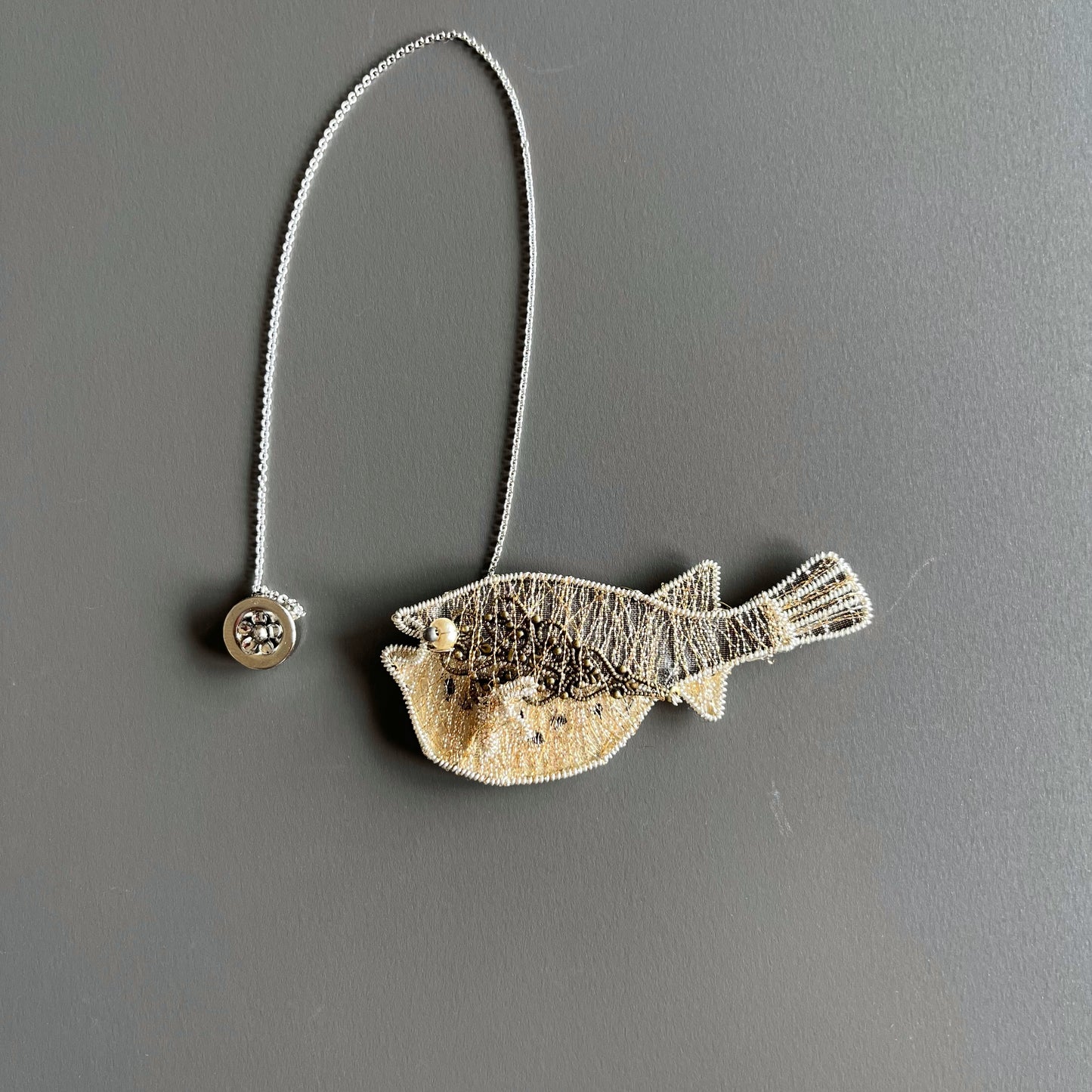 -Pufferfish – Magnetic Brooch (Austrian Metal Art)
