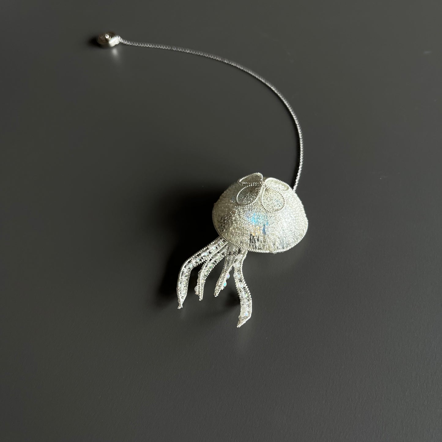 Jellyfish - Magnetic Brooch (Austrian Metal Art)