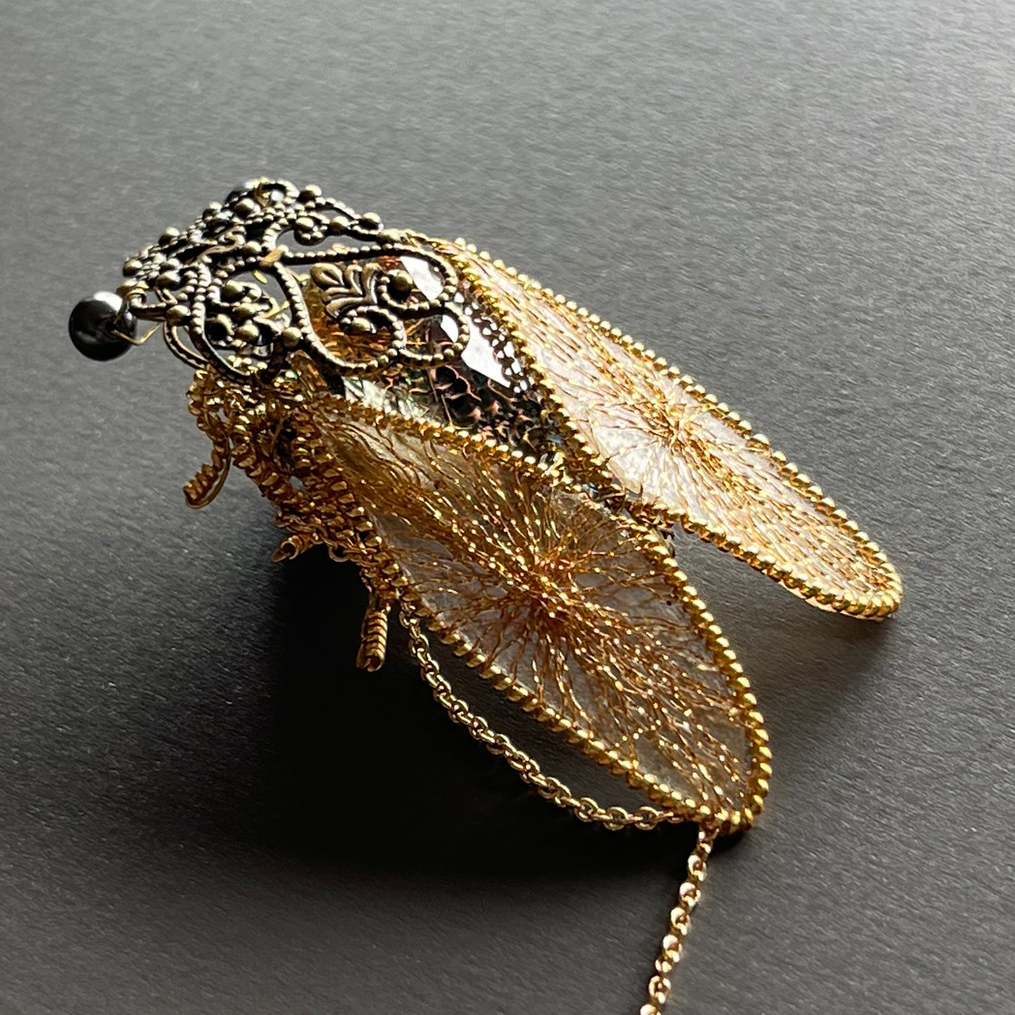 Cicada - Magnetic Brooch (Austrian Metal Art)