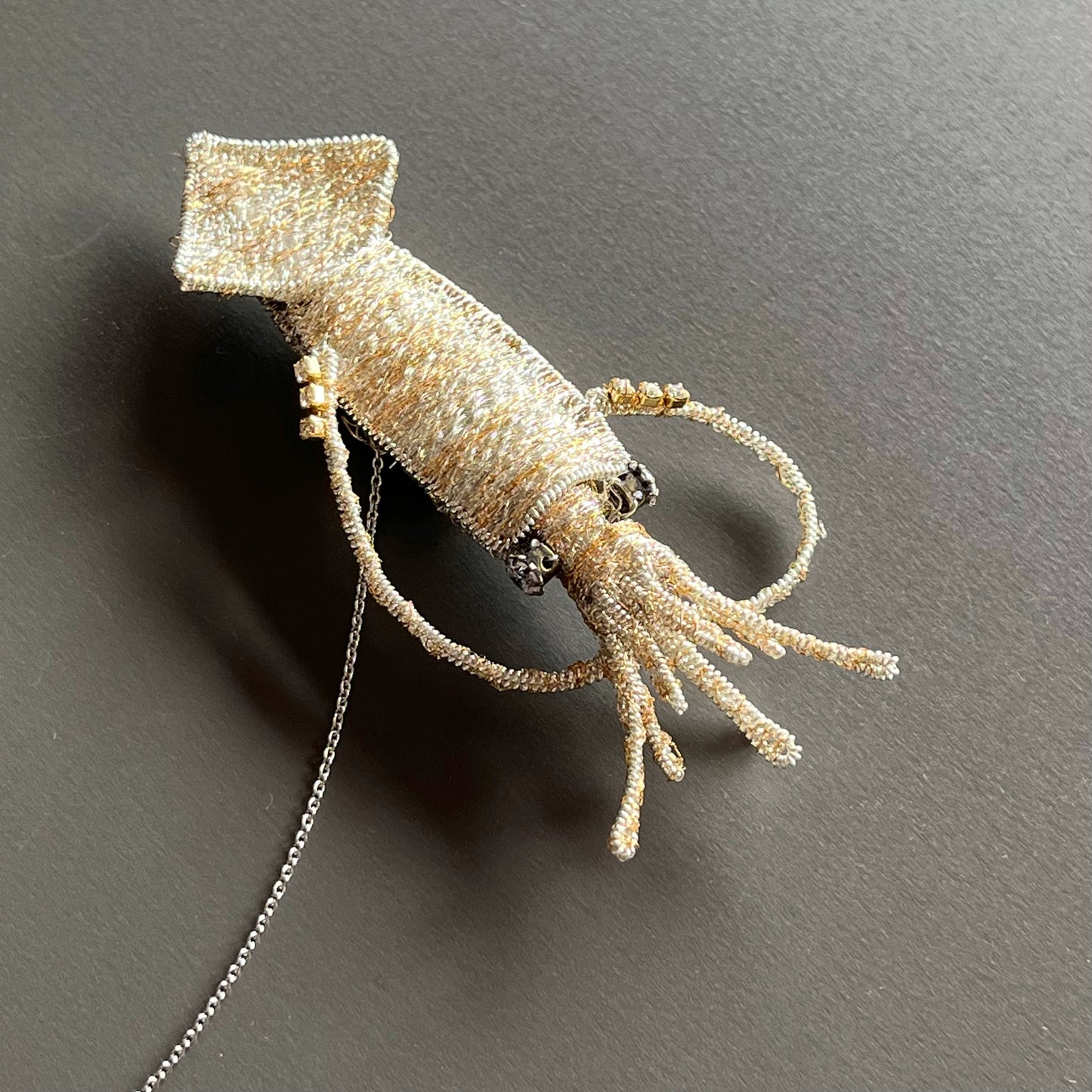 Squid - Magnetic Brooch (Austrian Metal Art)