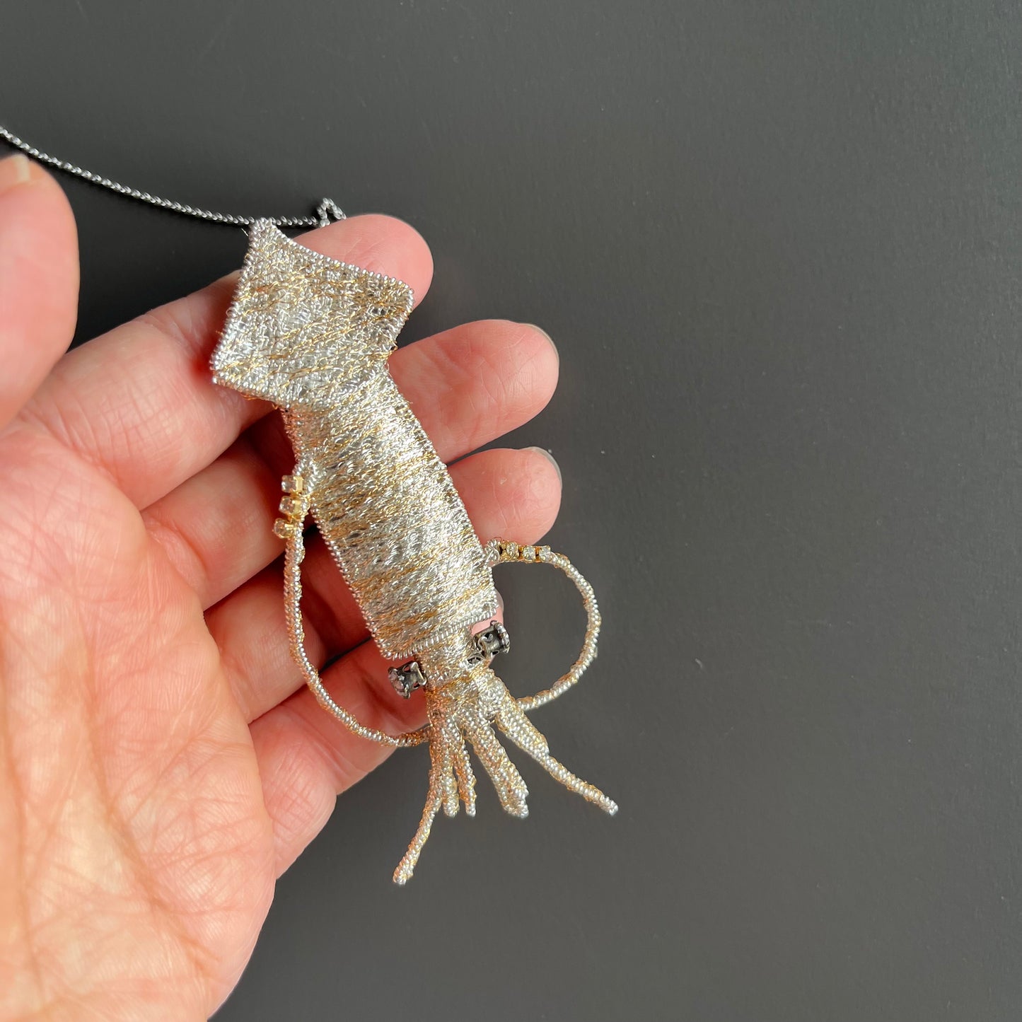Squid - Magnetic Brooch (Austrian Metal Art)