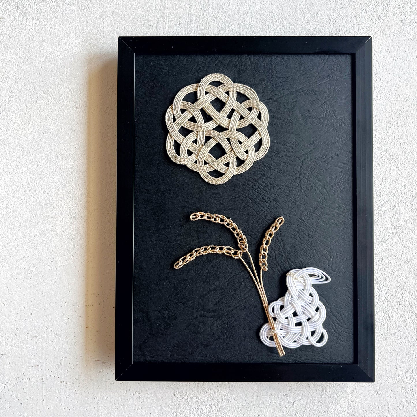 Mizuhiki Art Frame – Moon-Viewing (Tsukimi)-Kesa knot