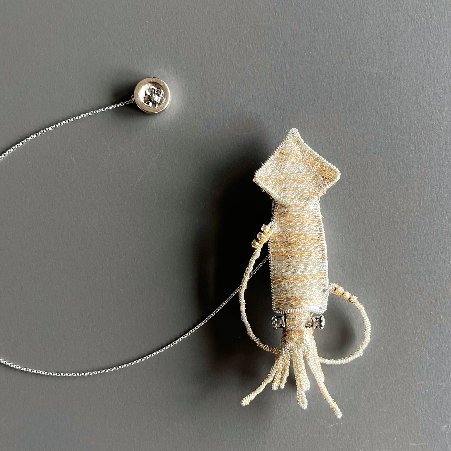 Squid - Magnetic Brooch (Austrian Metal Art)