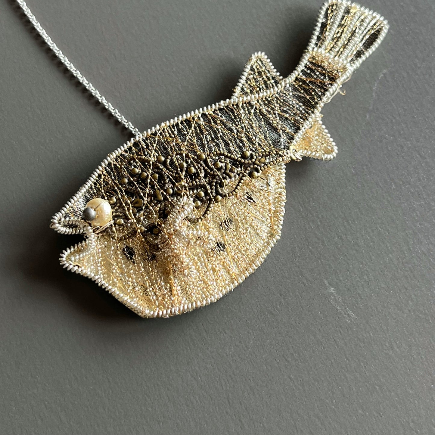 -Pufferfish – Magnetic Brooch (Austrian Metal Art)