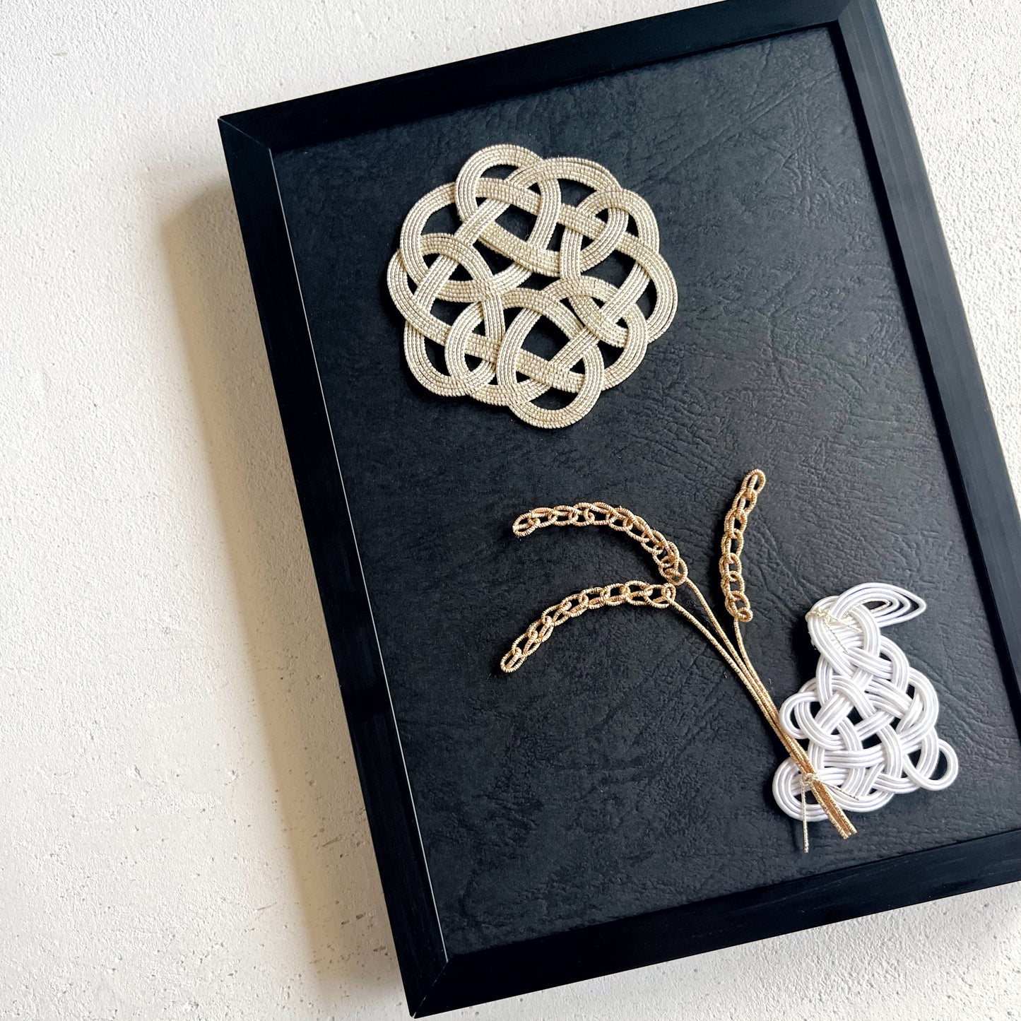 Mizuhiki Art Frame – Moon-Viewing (Tsukimi)-Kesa knot