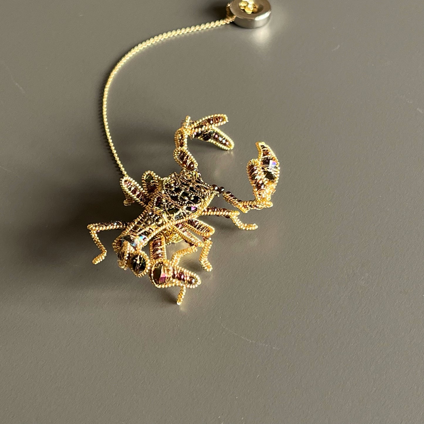 -Scorpion - Magnetic Brooch (Austrian Metal Art)