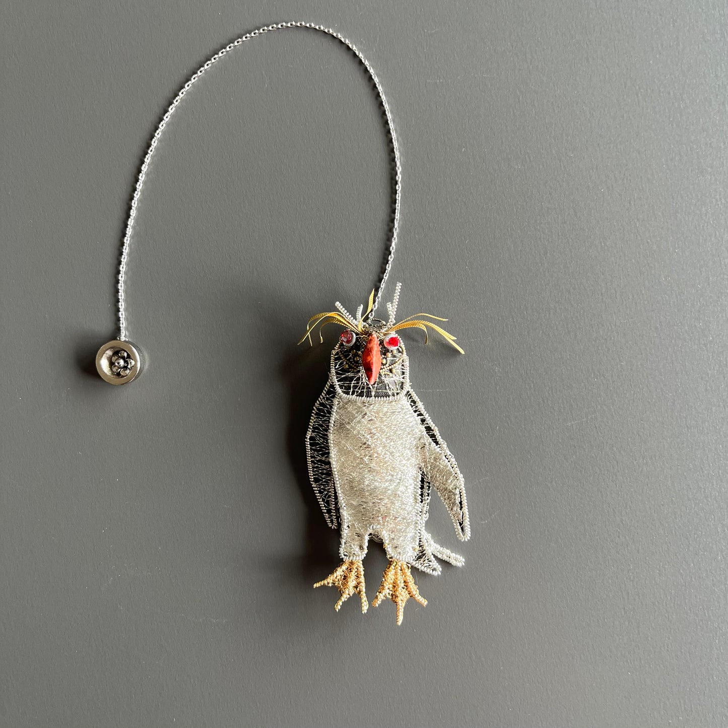 Penguin - Magnetic Brooch (Austrian Metal Art)