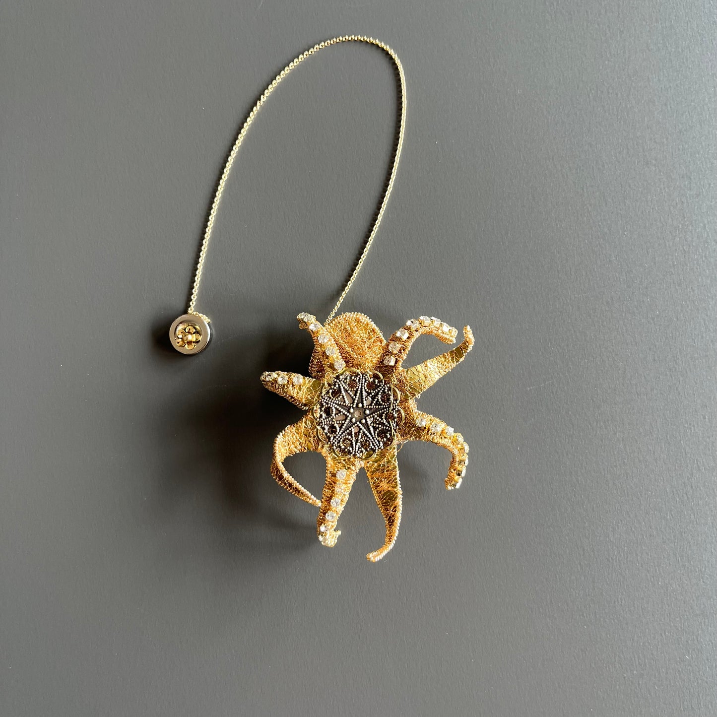 Octopus - Magnetic Brooch (Austrian Metal Art)