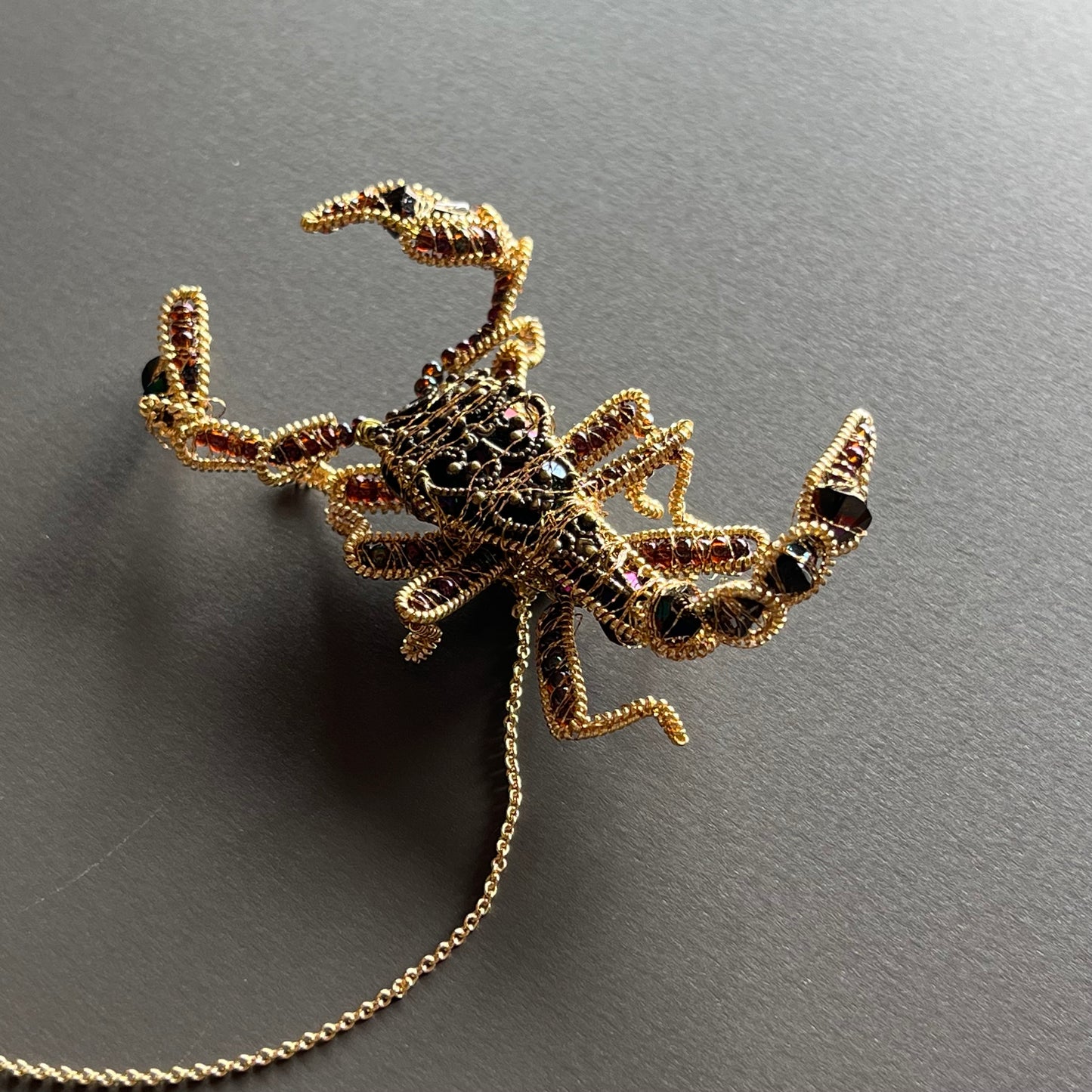 -Scorpion - Magnetic Brooch (Austrian Metal Art)