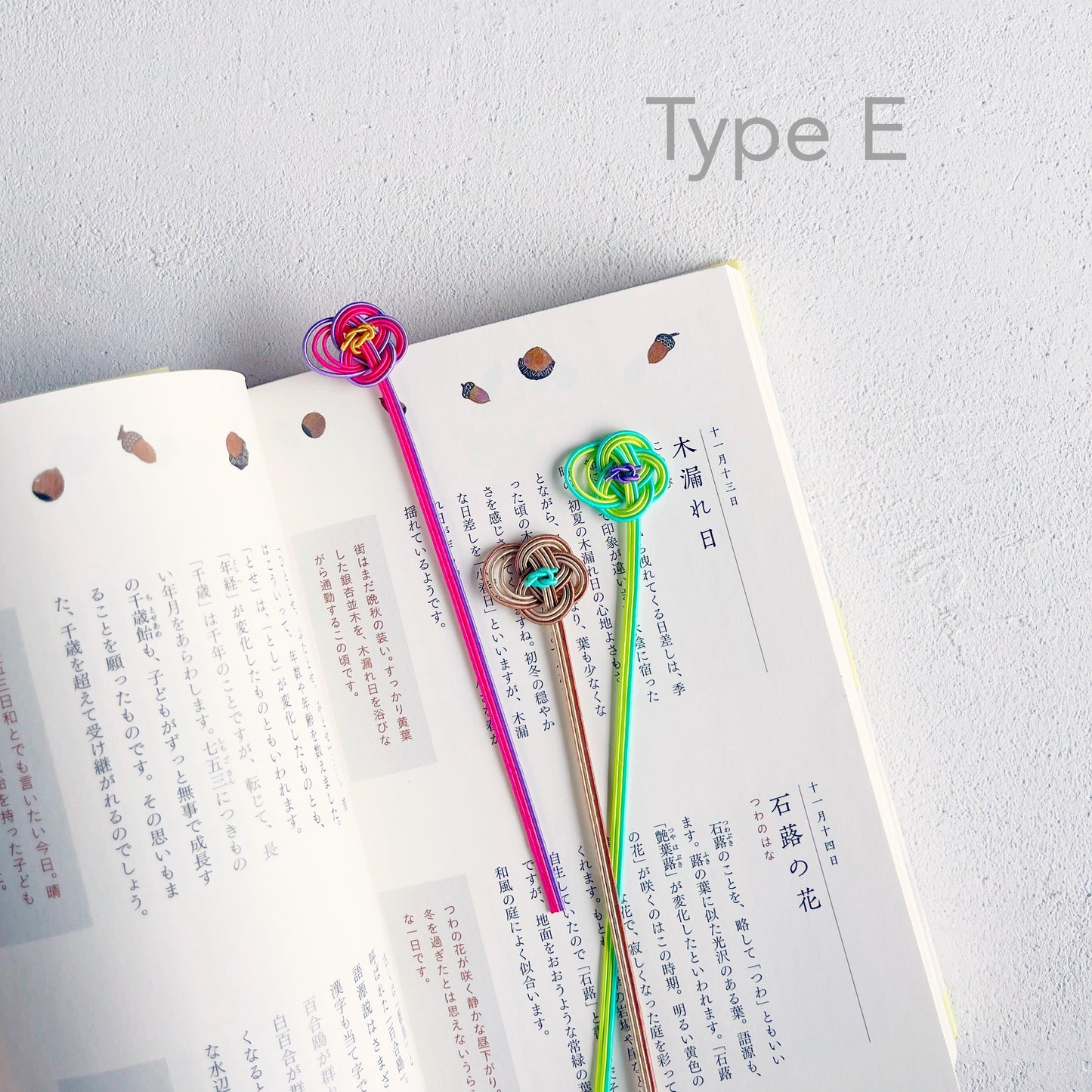 Mizuhiki - Wildflower Bookmark Set