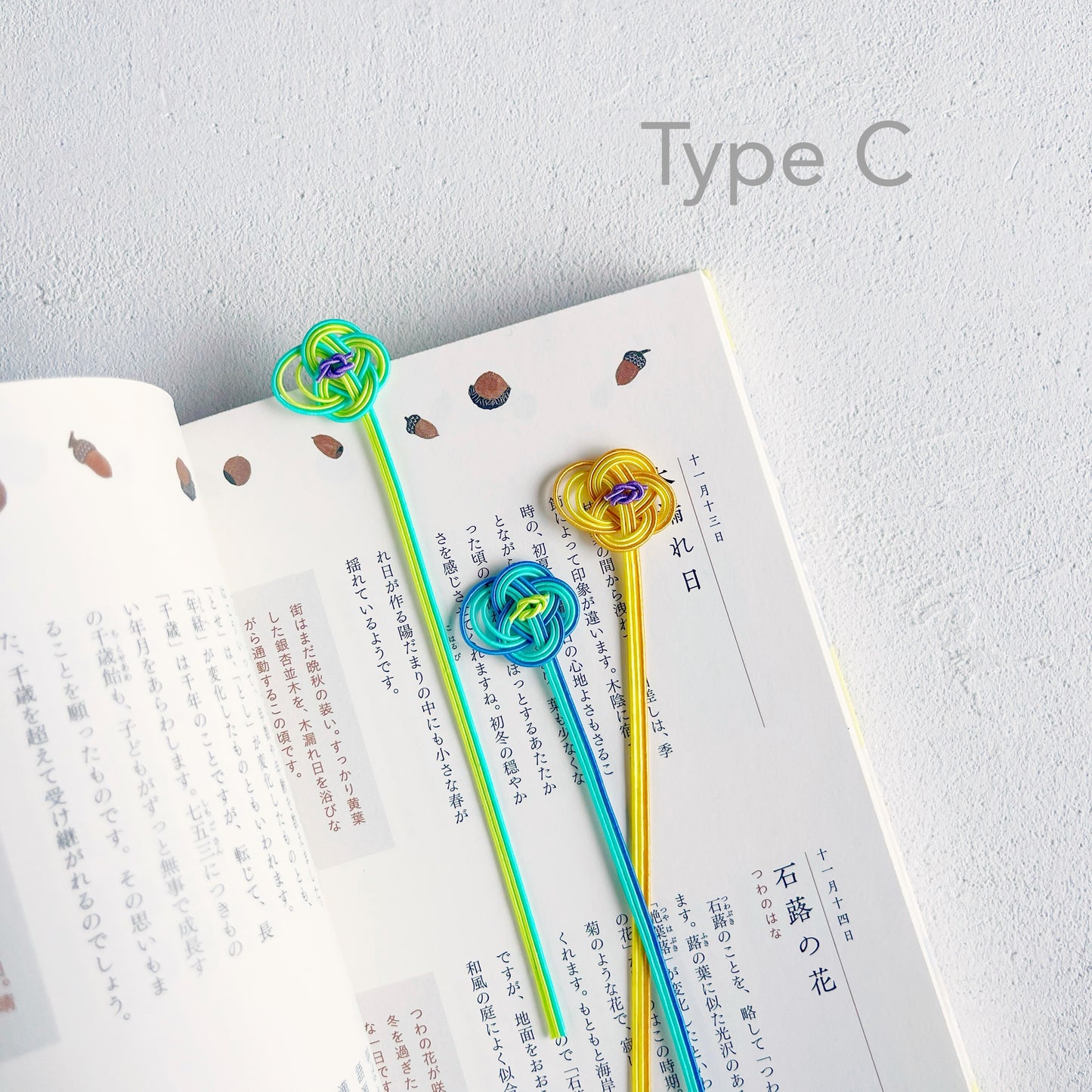 Mizuhiki - Wildflower Bookmark Set