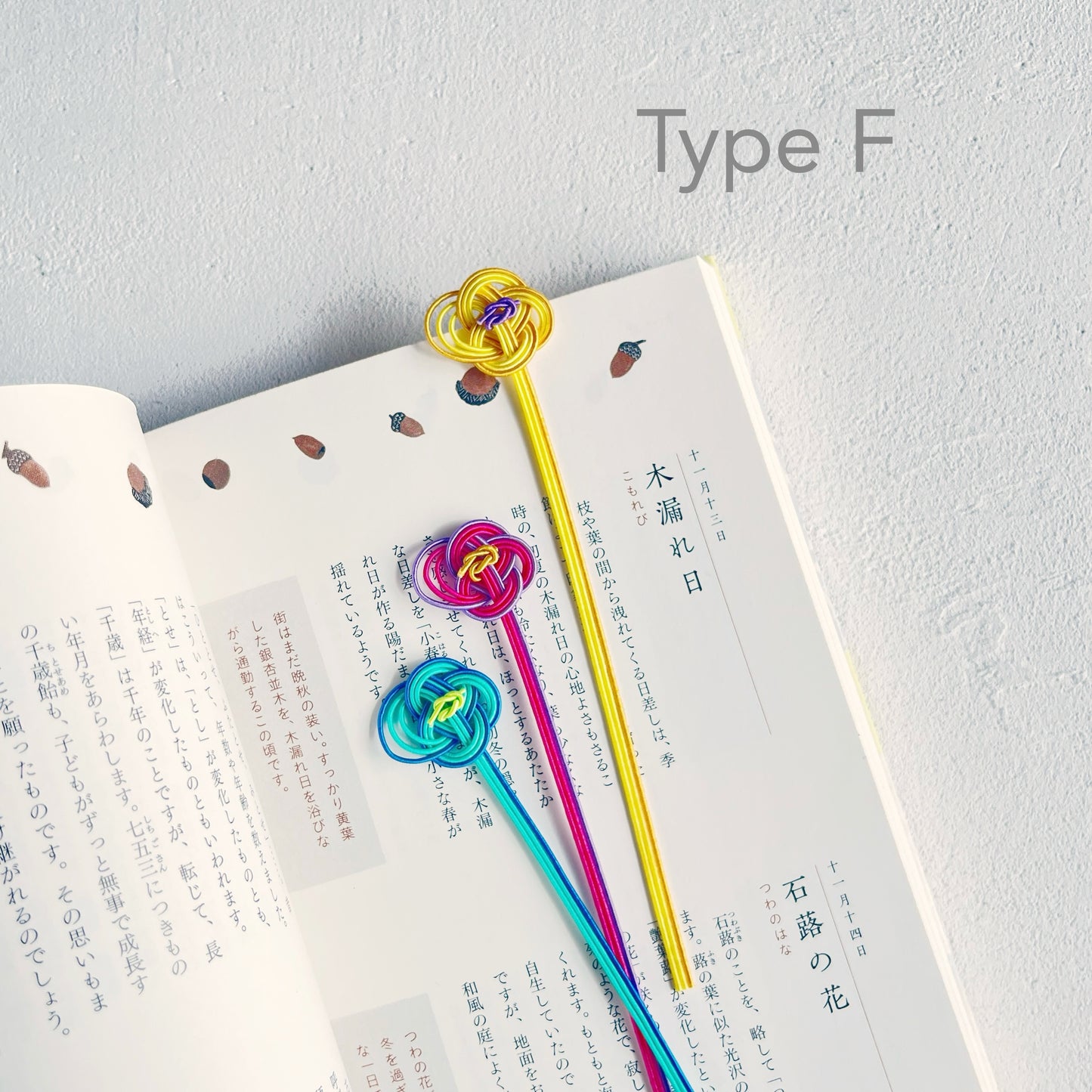 Mizuhiki - Wildflower Bookmark Set