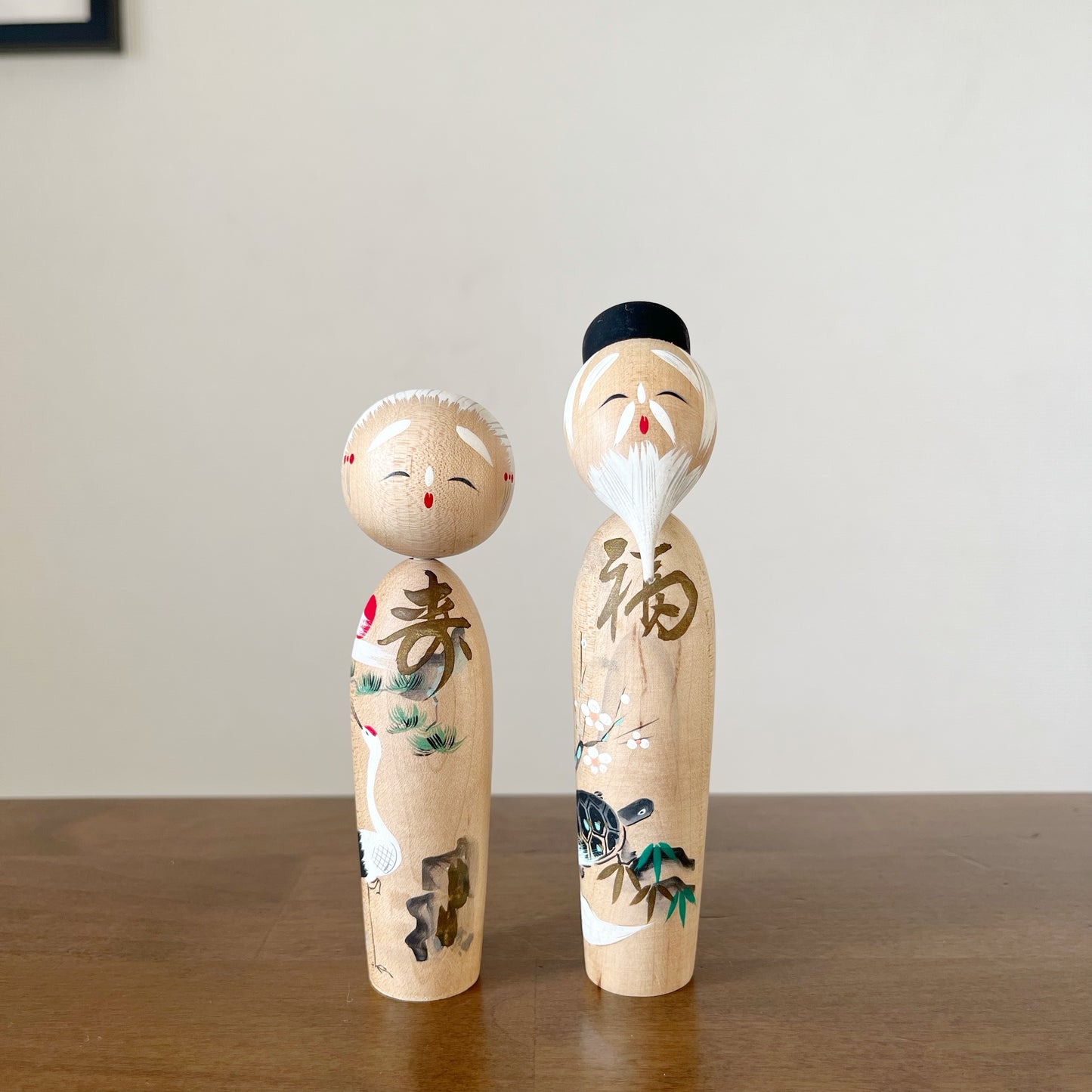 Japanese Kokeshi Doll Couple – Fortune & Longevity