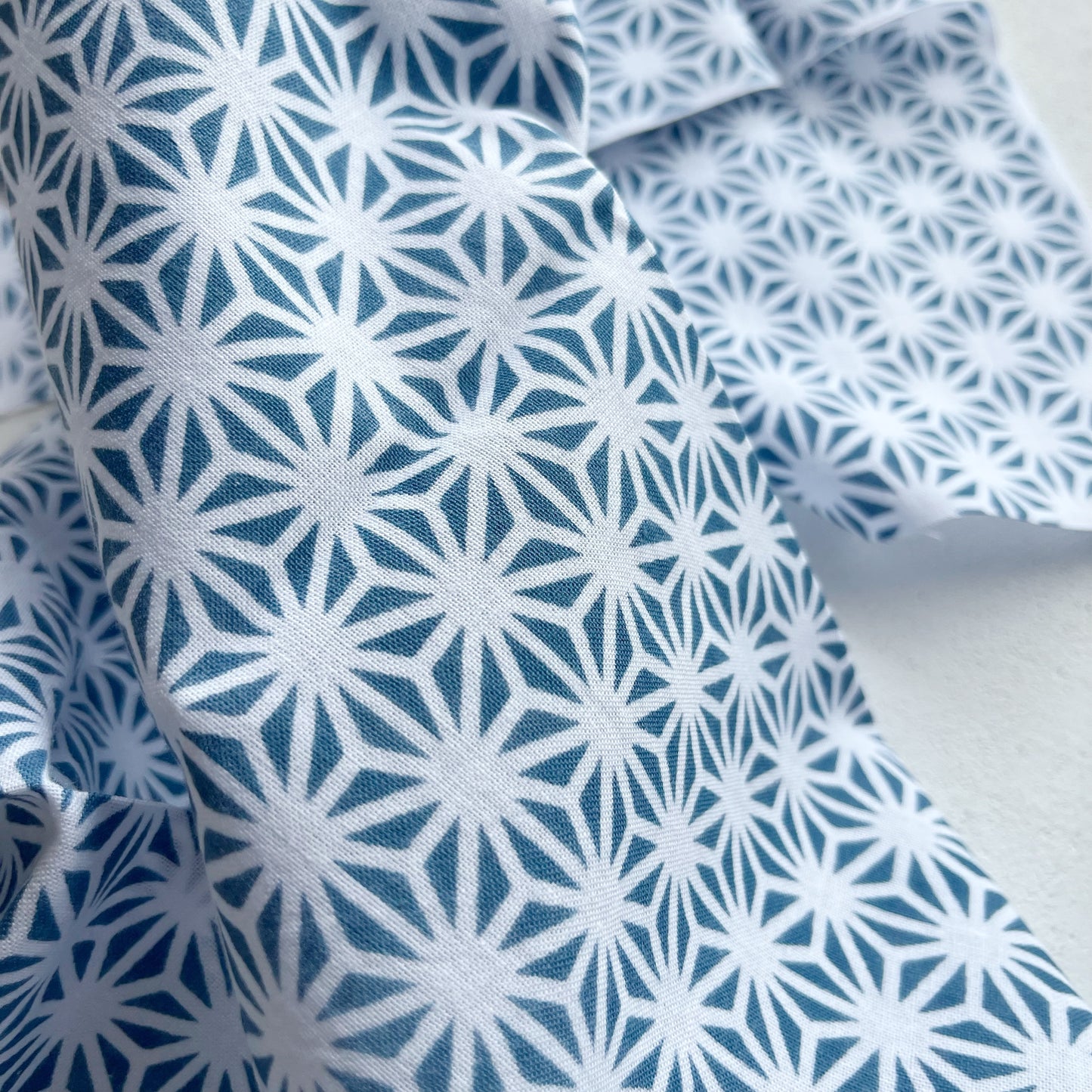 Rienzome Tenugui Asanoha (Hemp Leaf) Blue