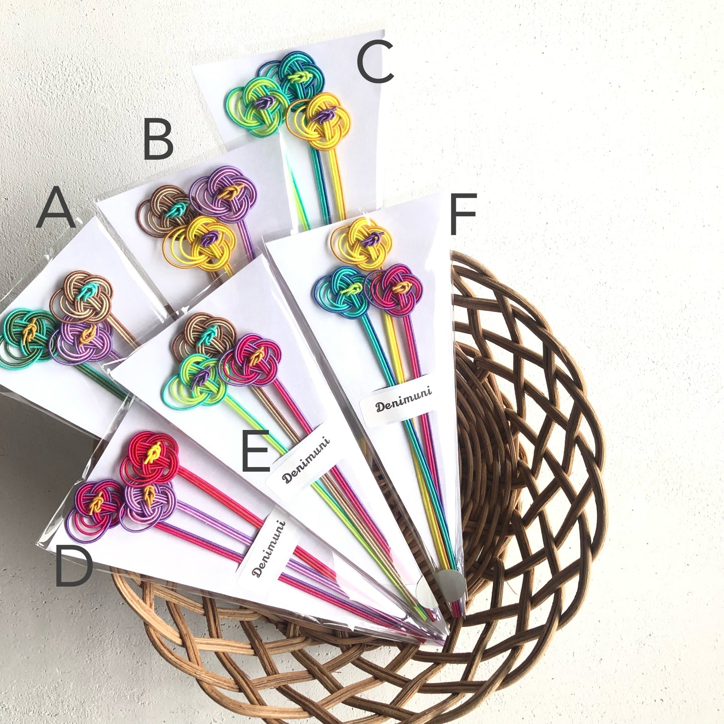 Mizuhiki - Wildflower Bookmark Set