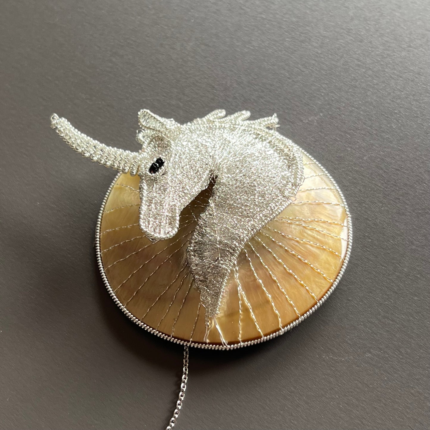 Unicorn - Magnetic Brooch (Austrian Metal Art)