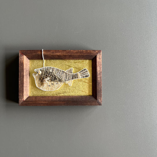 -Pufferfish – Magnetic Brooch　（Austrian Metal Art）