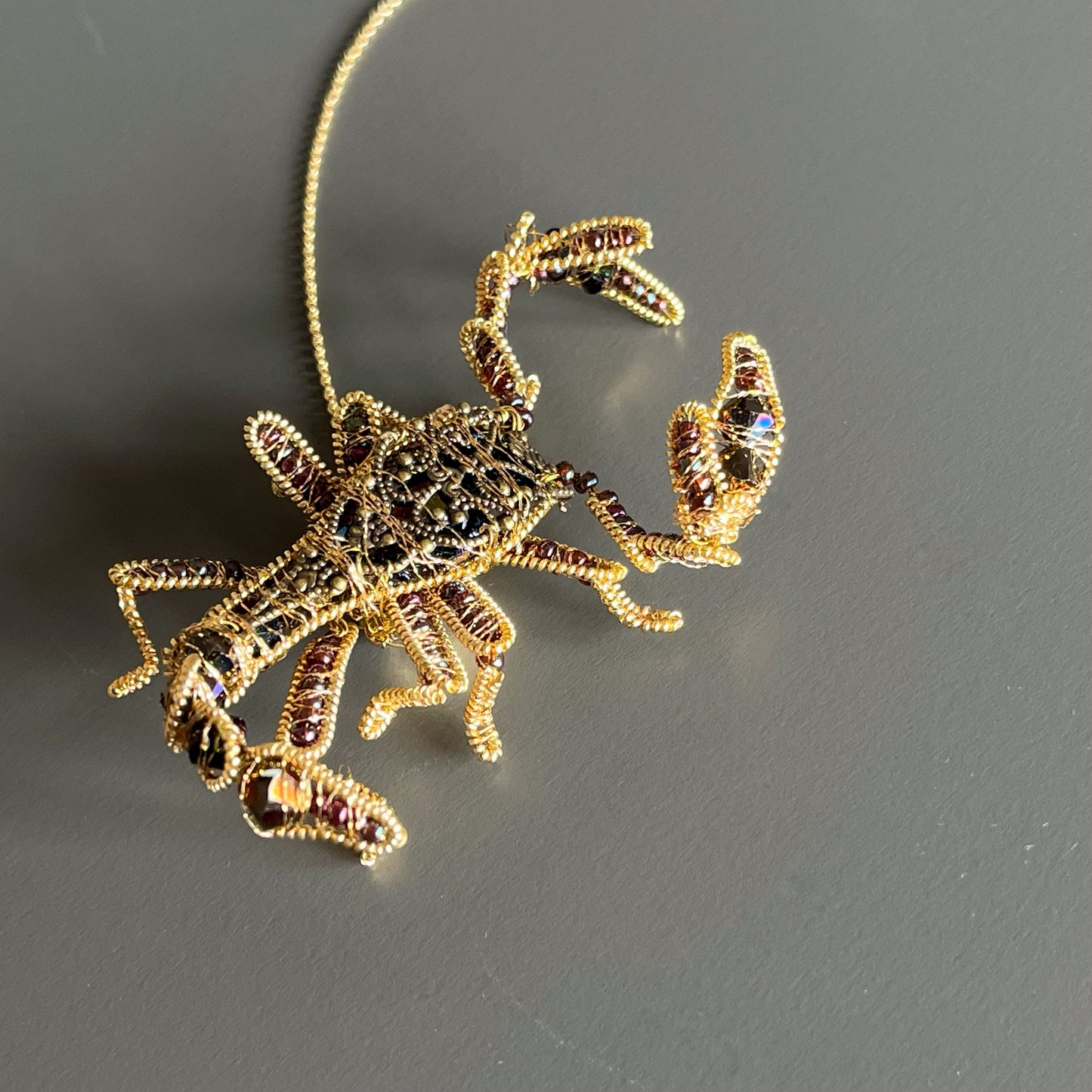 -Scorpion - Magnetic Brooch (Austrian Metal Art)
