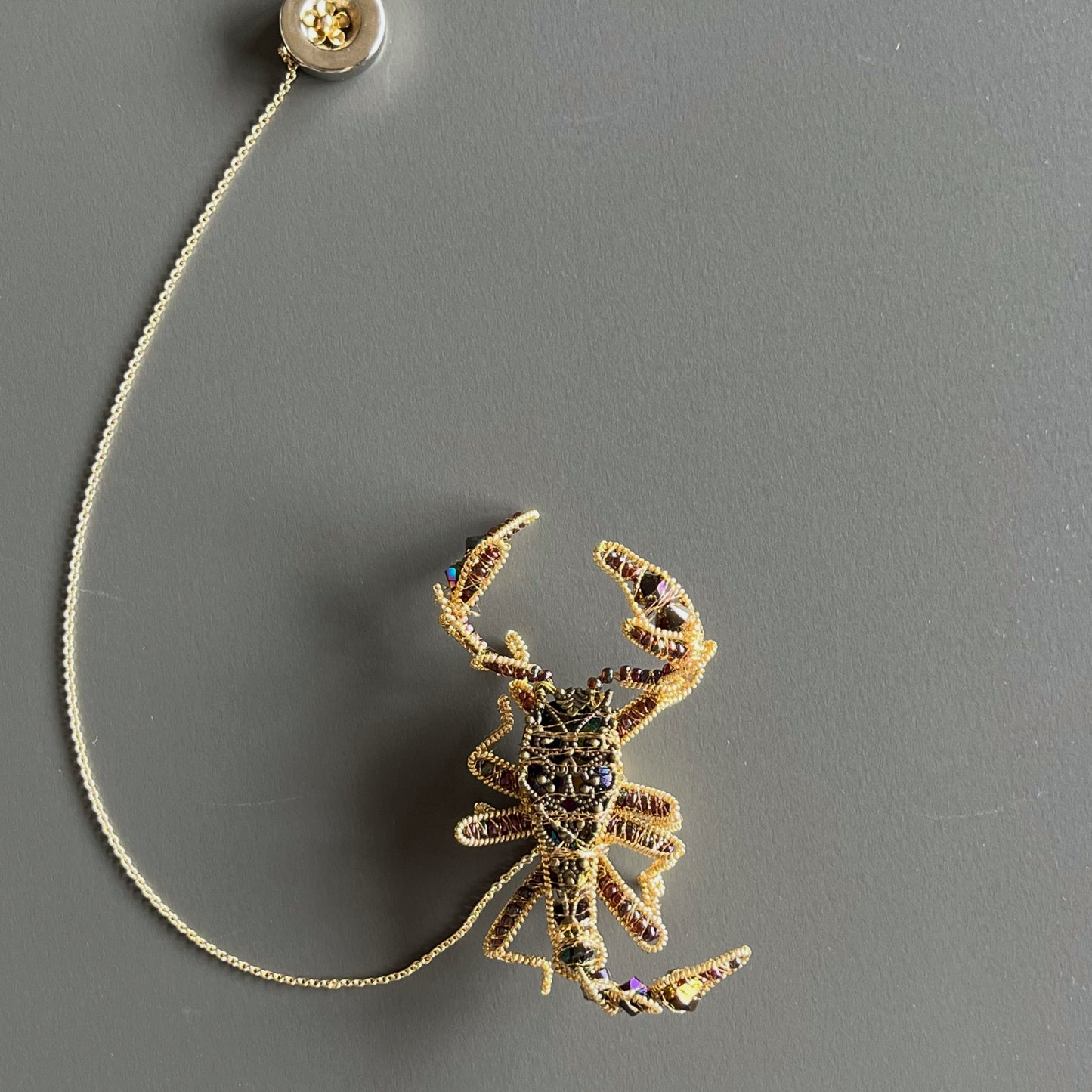 -Scorpion - Magnetic Brooch (Austrian Metal Art)