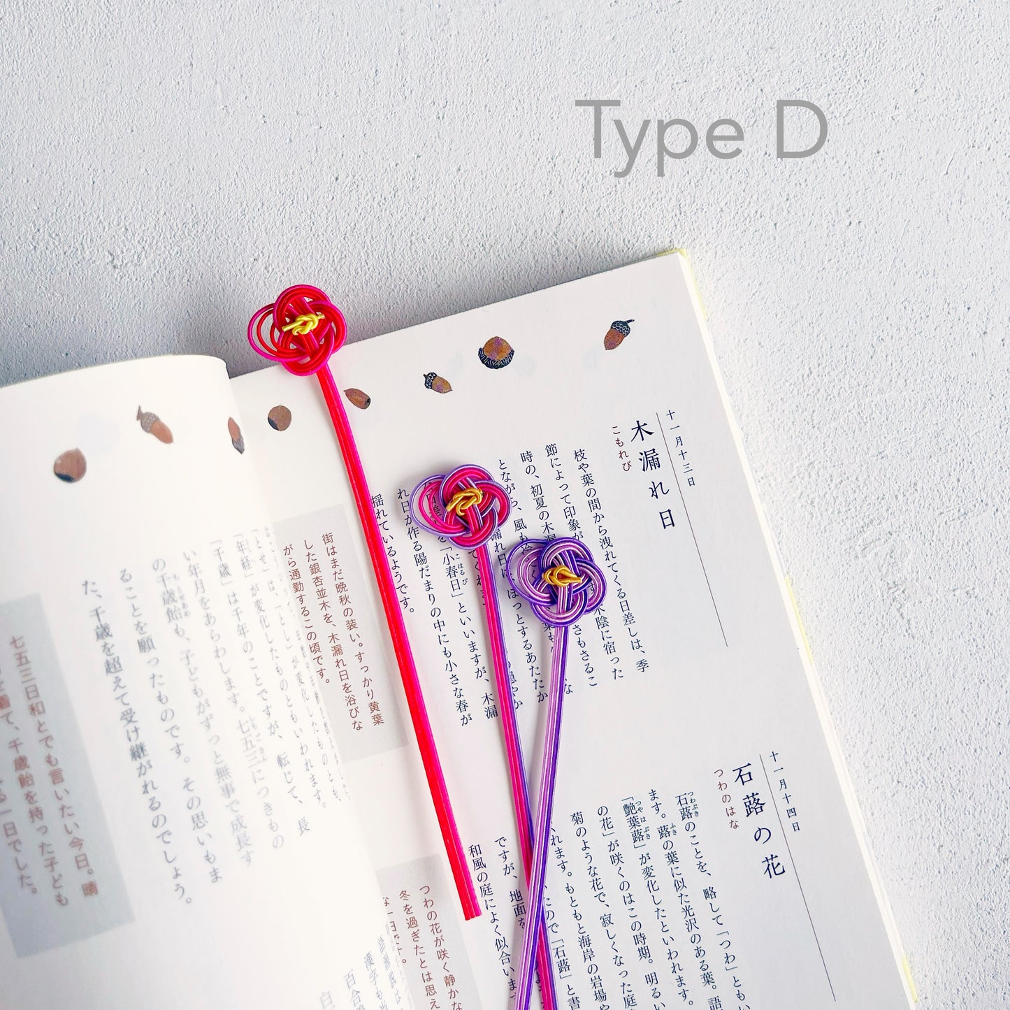 Mizuhiki - Wildflower Bookmark Set